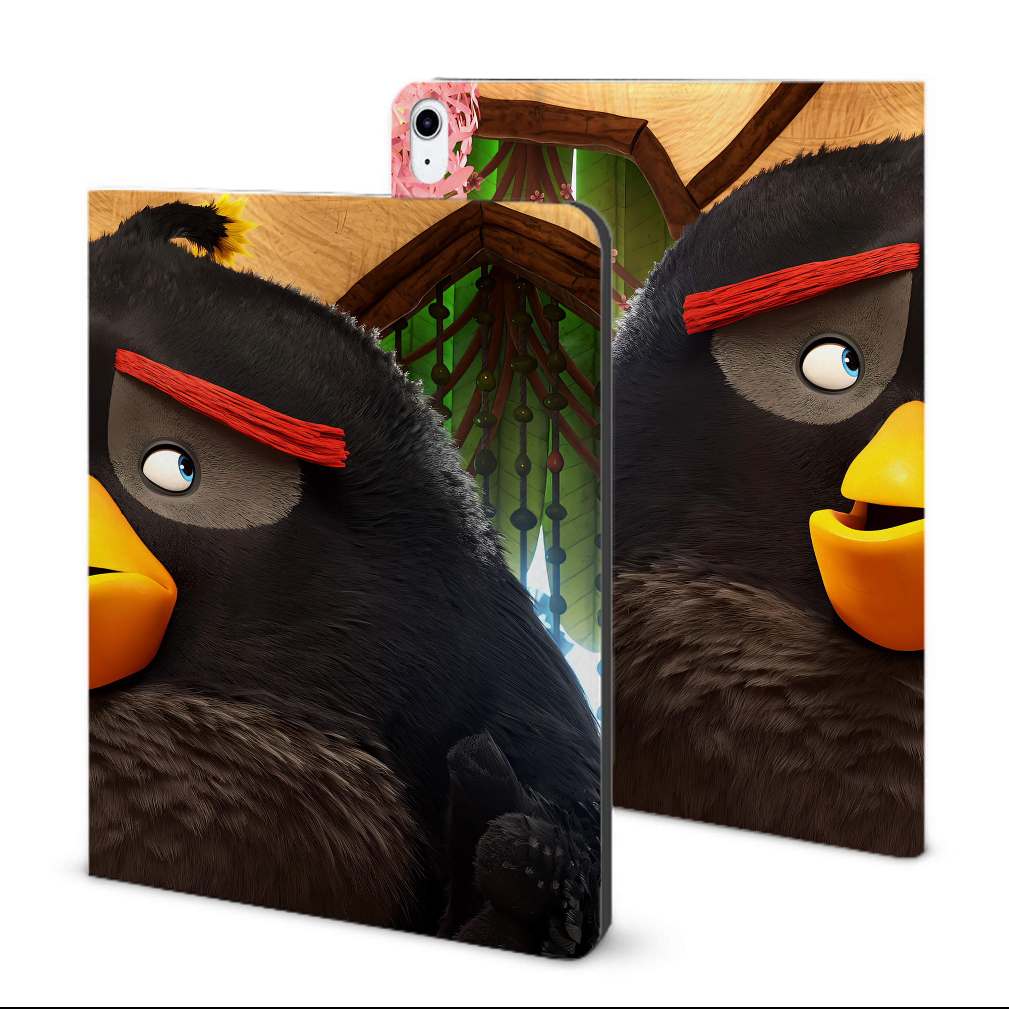 （画像用） Angry Birds アングリーバード IPad ケース ブック型 PUレザー TPU 耐衝撃 軽量 薄型 ペン収納なし 全面保護 IPad 各モデル対応
